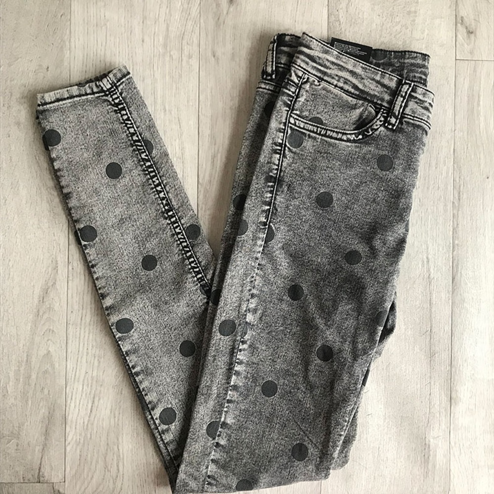 H&M Polka Dot Stretch Jeans